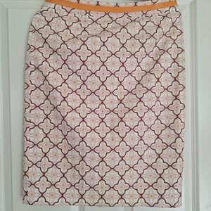 Boden Floral Print  Midi Pencil Skirt size 6R‎